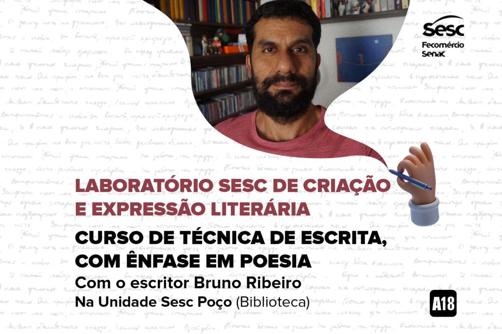 Sesc Alagoas abre inscrições para Laboratório de Criação e Expressão Literária em Poesia