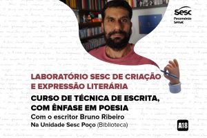 Sesc Alagoas abre inscrições para Laboratório de Criação e Expressão Literária em Poesia
