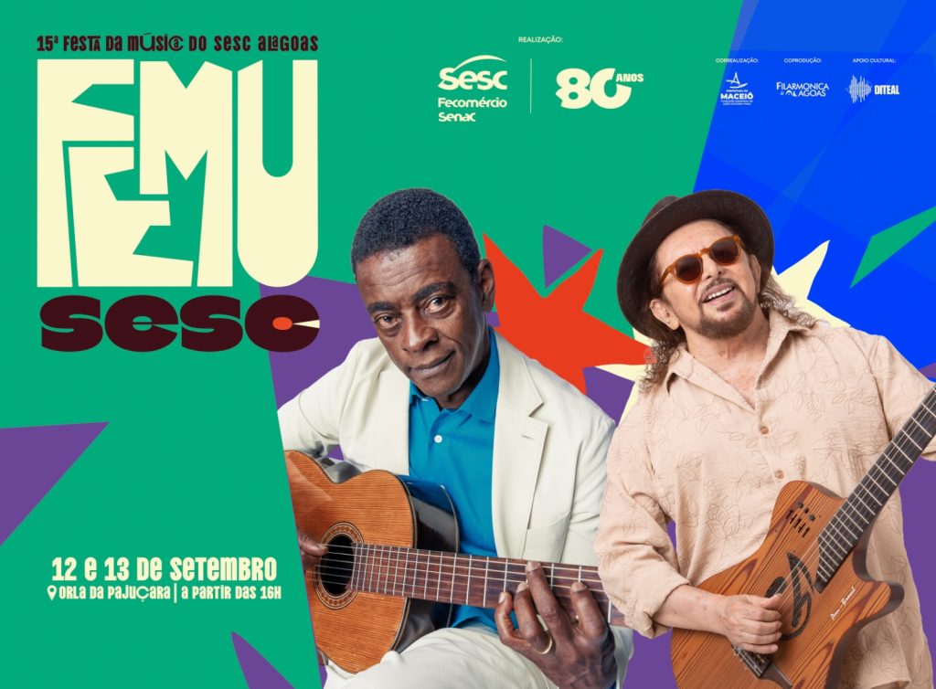 Sesc Alagoas celebra 80 anos da instituição com quatro dias de música e cultura em Maceió